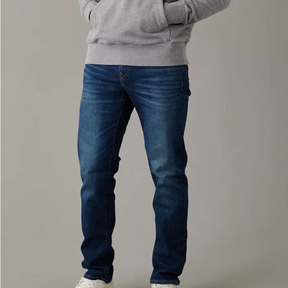 AE AirFlex+ Slim Straight Jean blue size 40/34 NWT in packaging - Picture 1 of 8